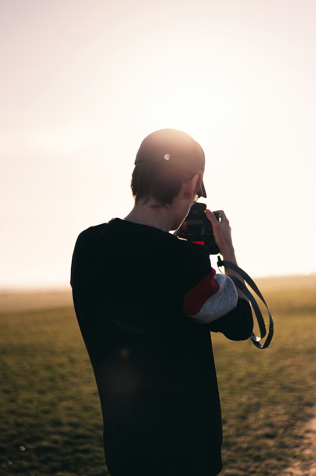 Portrait of a Chilean man photographer with a beard